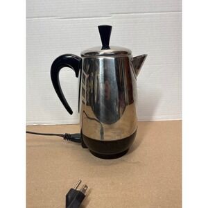Farberware Electric Coffee Percolator Stainless Steel Silver Black PK2000SS